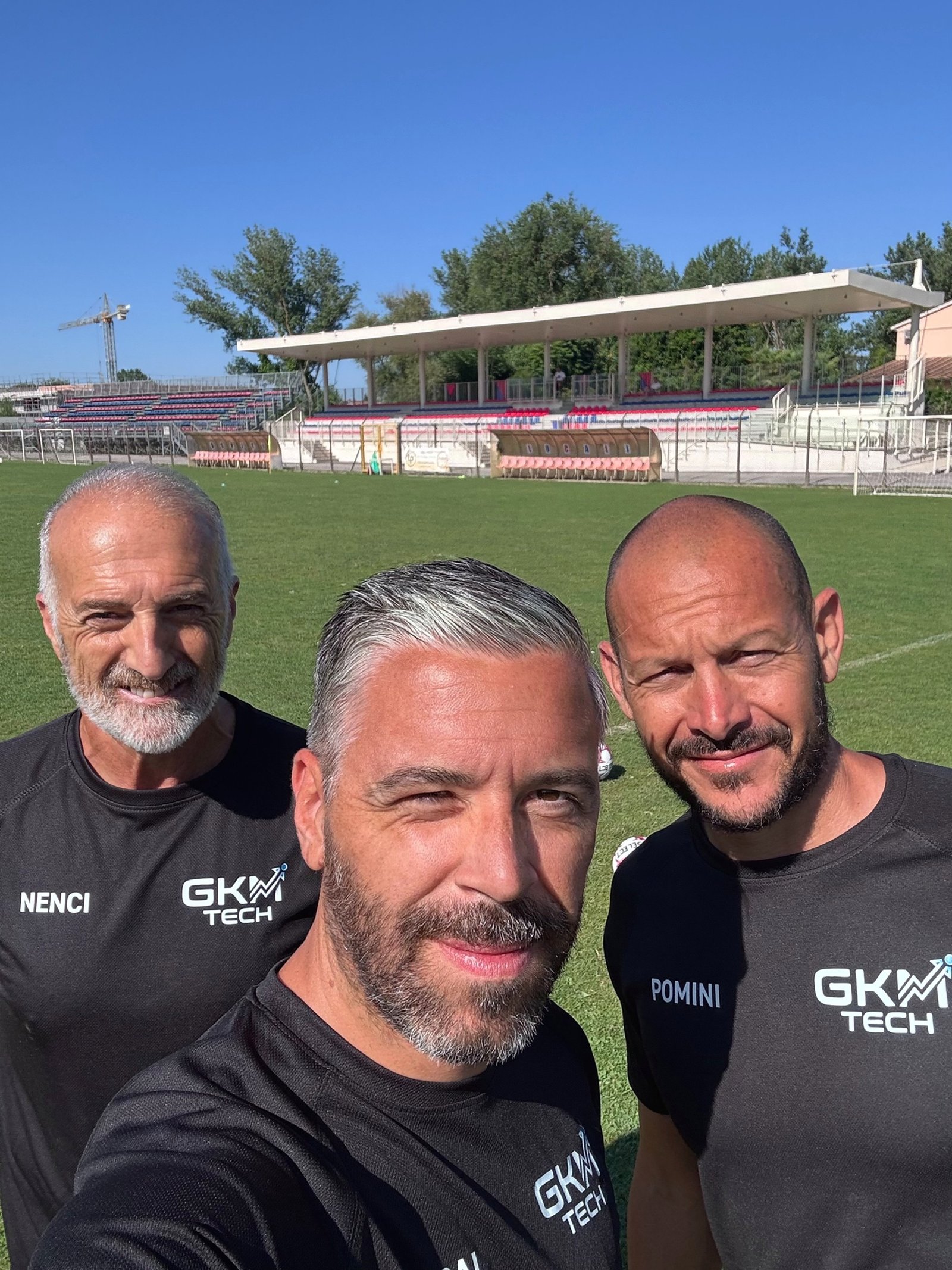 Riccardo Caprai con Massimo Nenci e Alberto Pomini al Camp Estivo GK Tech